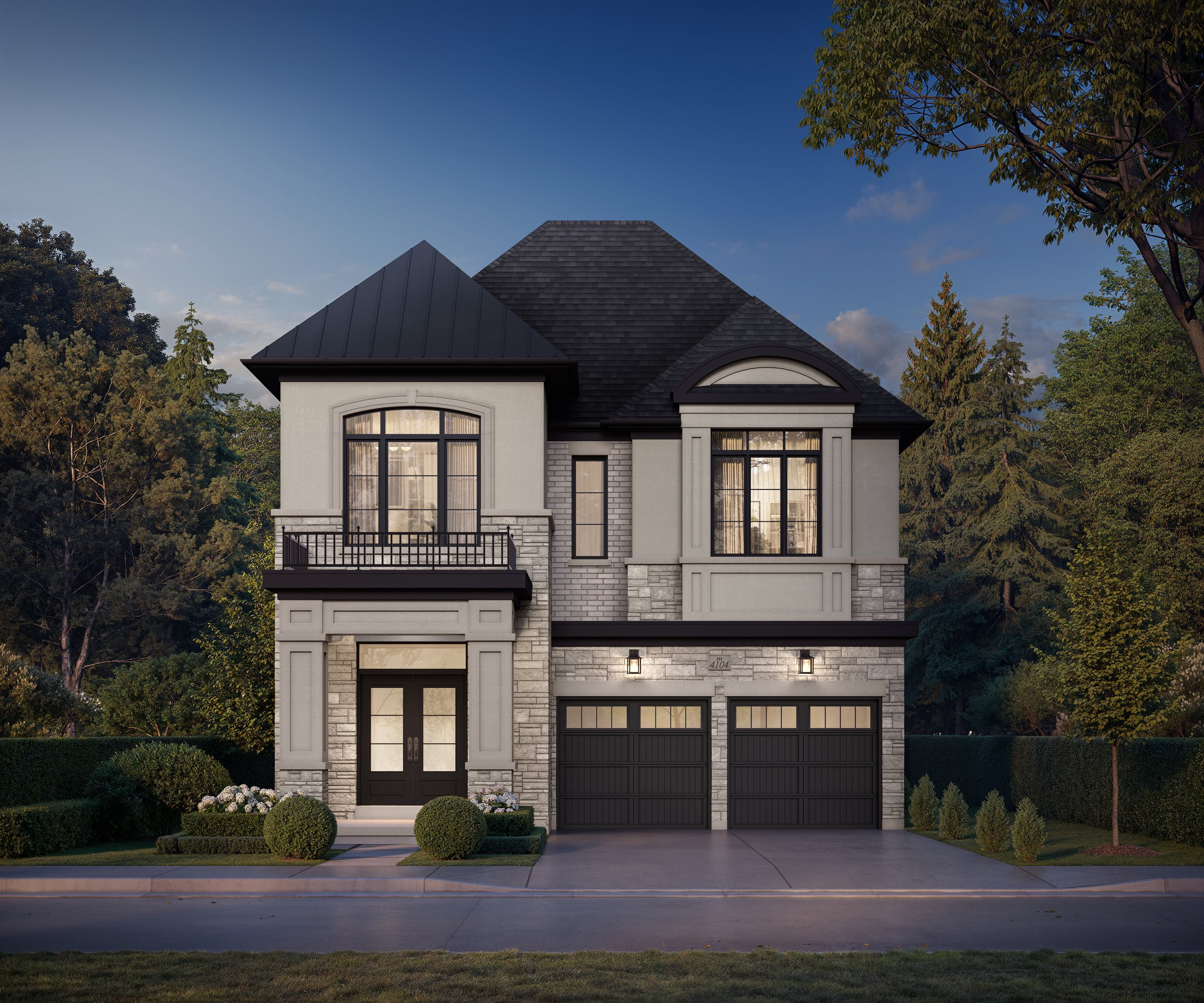 41 foot detached home at Rosemont Grove — The Winslowe, Elevation B, artist's concept